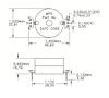 Dimensional Drawing for R3532 and R3542 Video Isolation Transformers